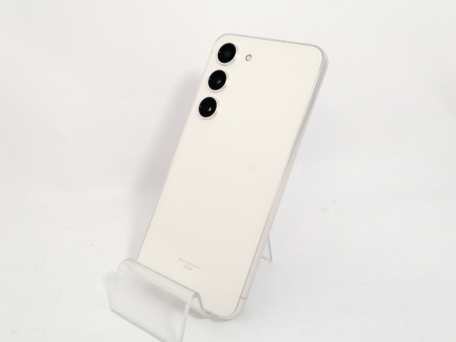 【中古】SAMSUNG au 【SIMフリー】 Galaxy S23 クリーム 8GB 256GB SCG19【新橋烏森通り】保証期間１ヶ月【ランクA】