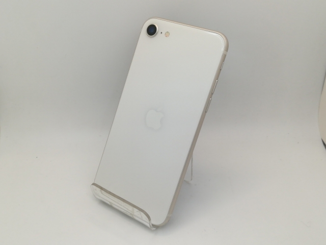 【中古】Apple SoftBank 【SIMフリー】 iPhone SE（第3世代） 64GB スターライト MMYD3J/A【三宮駅前】保証期間１ヶ月【ランクB】