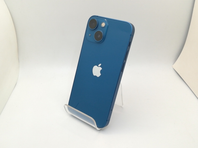 【中古】Apple docomo 【SIMフリー】 iPhone 13 mini 128GB ブルー MLJH3J/A【三宮駅前】保証期間１ヶ月【ランクC】