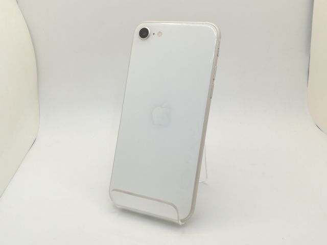 【中古】Apple au 【SIMフリー】 iPhone SE（第3世代） 64GB スターライト MMYD3J/A【三宮駅前】保証期間１ヶ月【ランクB】