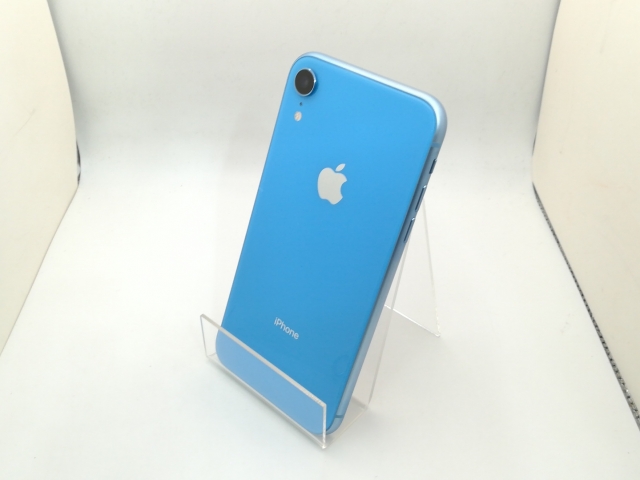 【中古】Apple docomo 【SIMロック解除済み】 iPhone XR 128GB ブルー MT0U2J/A【大須アメ横】保証期間１ヶ月【ランクC】