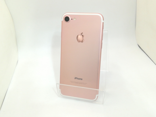 【中古】Apple au 【SIMロック解除済み】 iPhone 7 32GB ローズゴールド MNCJ2J/A【三宮駅前】保証期間１ヶ月【ランクB】