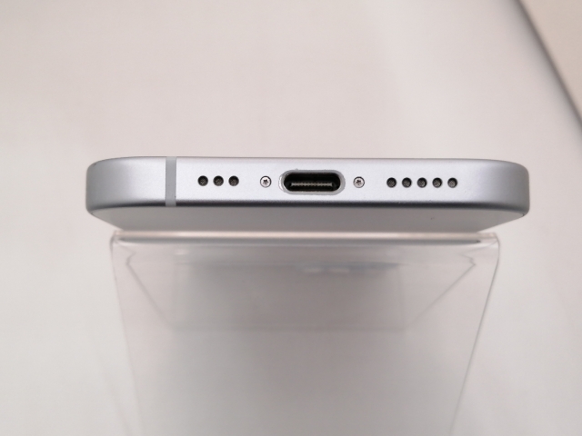 【中古】Apple 楽天モバイル 【SIMフリー】 iPhone 15 256GB ブルー MTMR3J/A【三宮駅前】保証期間１ヶ月【ランクC】