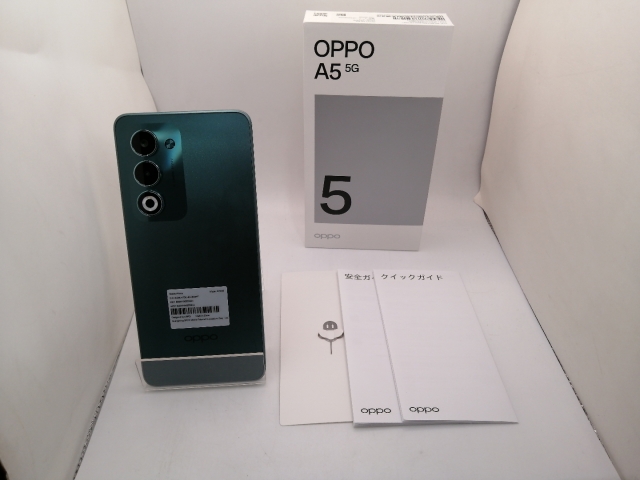 【中古】Oppo au 【SIMフリー】 OPPO A5 5G 4GB 128GB グリーン OPG06【三宮駅前】保証期間１ヶ月【ランクA】_7