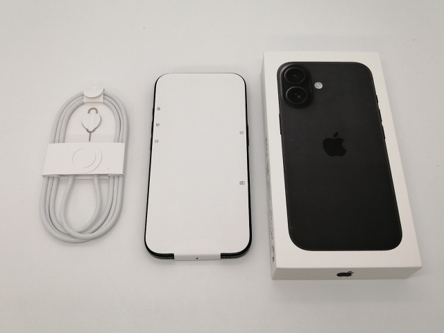 【未使用】Apple 国内版 【SIMフリー】 iPhone 16 128GB ブラック MYDQ3J/A【三宮センター】保証期間３ヶ月_3
