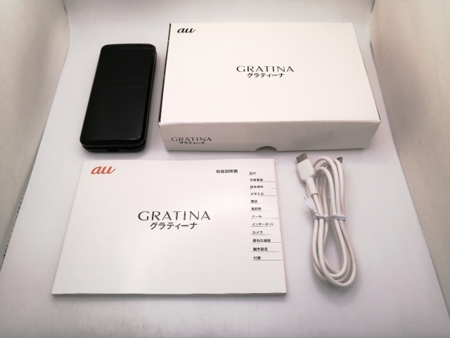 【中古】KYOCERA au 【SIMロック解除済み】 GRATINA KYF42 ブラック【三宮駅前】保証期間１ヶ月【ランクB】_8