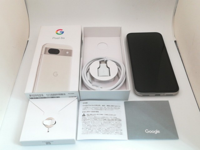 【中古】Google docomo 【SIMフリー】 Pixel 8a ポーセリン 8GB 128GB G576D【三宮駅前】保証期間１ヶ月【ランクA】