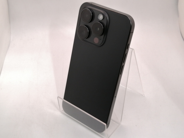 【中古】【赤ロム保証あり】Apple SoftBank 【SIMフリー】 iPhone 15 Pro 256GB ブラックチタニウム MTUC3J/A【三宮駅前】保証期間１ヶ月【ランクC】