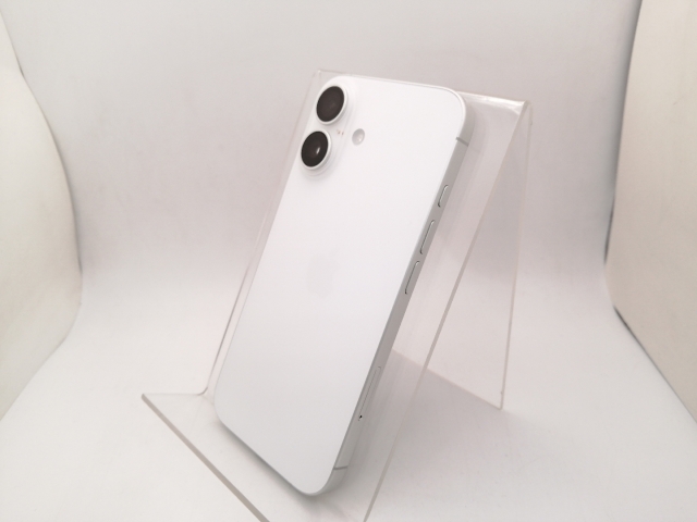 【中古】Apple 国内版 【SIMフリー】 iPhone 16 128GB ホワイト MYDR3J/A【大須アメ横】保証期間１ヶ月【ランクC】