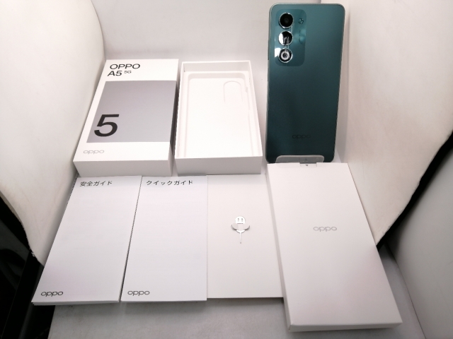 【中古】Oppo au 【SIMフリー】 OPPO A5 5G 4GB 128GB グリーン OPG06【三宮駅前】保証期間１ヶ月【ランクA】_2