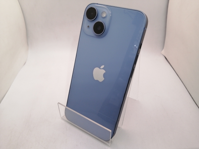【中古】【赤ロム保証あり】Apple au 【SIMフリー】 iPhone 14 128GB ブルー MPVJ3J/A【三宮駅前】保証期間１ヶ月【ランクA】