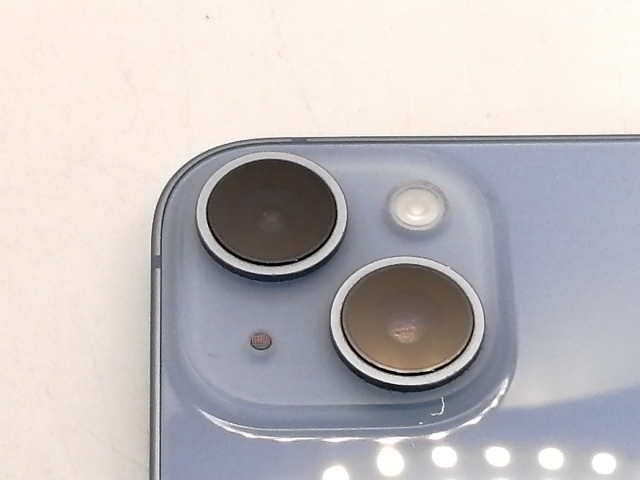 【中古】【赤ロム保証あり】Apple au 【SIMフリー】 iPhone 14 128GB ブルー MPVJ3J/A【三宮駅前】保証期間１ヶ月【ランクA】