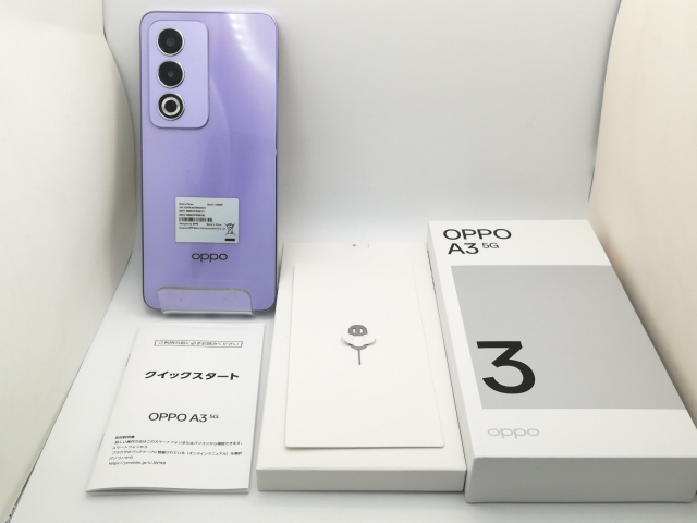 OPPO A3 5G パープル 中古 新品未使用】OPPO A3 5G パープル OPPO A3