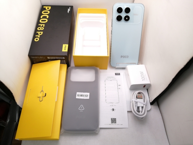 中古】Xiaomi 国内版 【SIMフリー】 POCO F8 Pro ブルー 12GB 256GB 