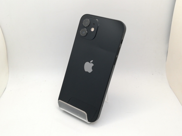 【中古】Apple au 【SIMロック解除済み】 iPhone 12 64GB ブラック MGHN3J/A【三宮センター】保証期間１ヶ月【ランクB】