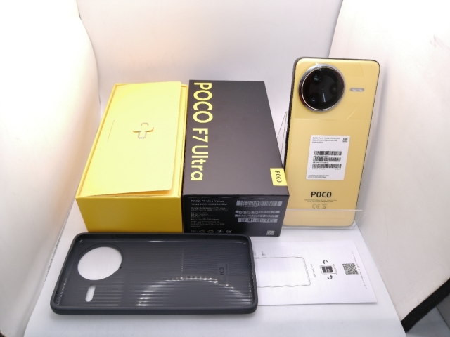 中古】Xiaomi 国内版 【SIMフリー】 Poco F7 Ultra イエロー 12GB