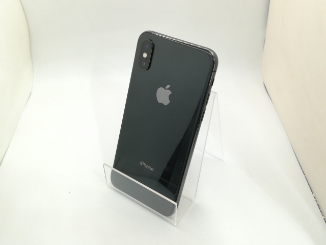 【中古】Apple SoftBank 【SIMロック解除済み】 iPhone XS 64GB スペースグレイ MTAW2J/A【京都】保証期間１ヶ月【ランクA】