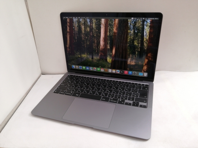 【中古】Apple MacBook Air 13インチ M1(CPU:8C/GPU:7C) 8GB/256GB スペースグレイ MGN63J/A (M1・2020)【三宮駅前】保証期間１ヶ月【ランクB】