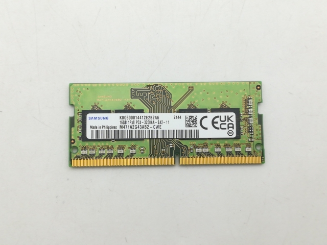 【中古】260PIN 16GB DDR4-3200(PC4-25600) SODIMM 【ノートPC用】【神戸】保証期間１週間