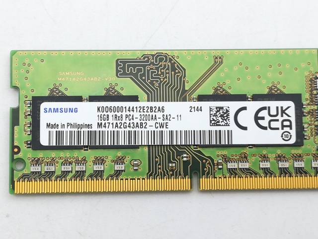 【中古】260PIN 16GB DDR4-3200(PC4-25600) SODIMM 【ノートPC用】【神戸】保証期間１週間_2