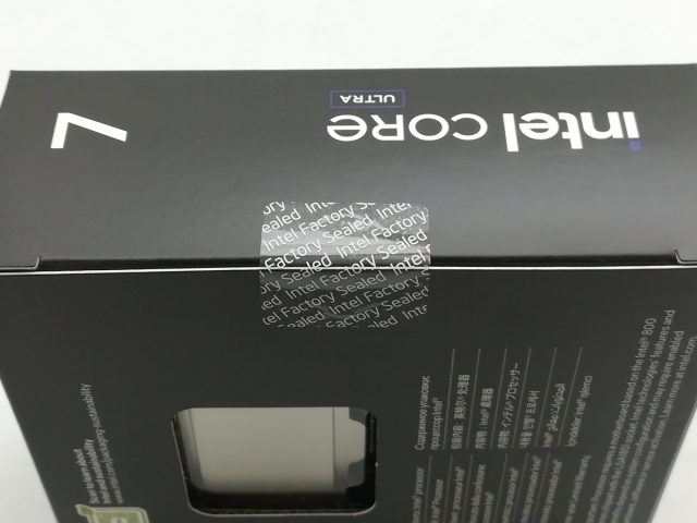 【未使用】Intel Core Ultra 7 270K Plus (3.7GHz) Box LGA1851/24C(P:8C/E:16C)/24T/L3 36M/Intel Graphics/PBP125W【神戸】保証期間１週間_2