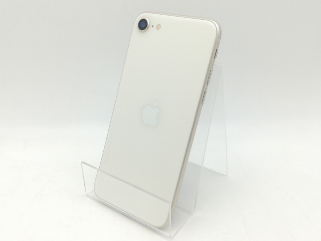 【中古】Apple au 【SIMフリー】 iPhone SE（第3世代） 64GB スターライト MMYD3J/A【神戸】保証期間１ヶ月【ランクB】