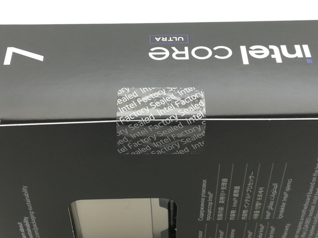 【未使用】Intel Core Ultra 7 270K Plus (3.7GHz) Box LGA1851/24C(P:8C/E:16C)/24T/L3 36M/Intel Graphics/PBP125W【神戸】保証期間１週間_2
