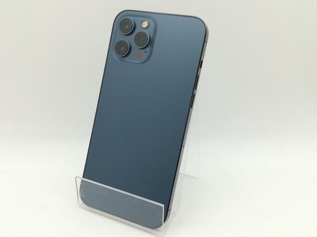 【中古】Apple docomo 【SIMロック解除済み】 iPhone 12 Pro Max 256GB パシフィックブルー MGD23J/A【神戸】保証期間１ヶ月【ランクA】