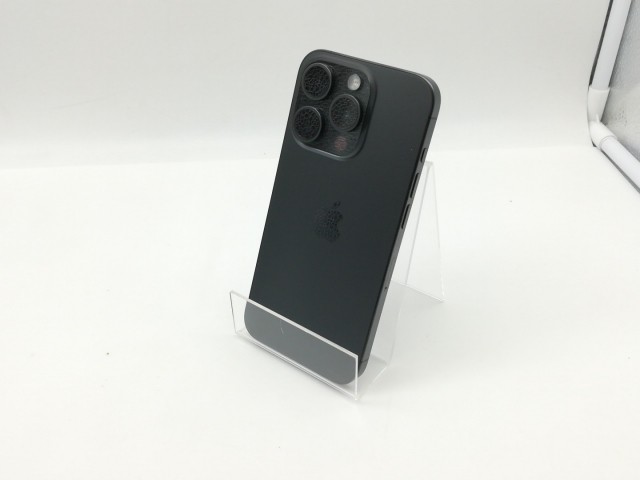 【中古】Apple 国内版 【SIMフリー】 iPhone 15 Pro 128GB ブラックチタニウム MTU73J/A【三宮センター】保証期間１ヶ月【ランクA】