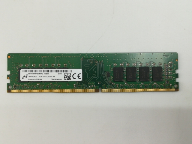 【中古】DDR4 16GB PC4-25600(DDR4-3200)【デスクトップPC用】【神戸】保証期間１週間