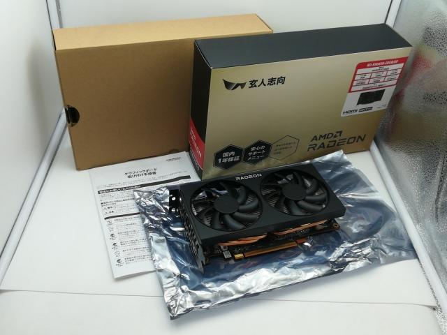 中古】玄人志向 RD-RX6600-E8GB/DF RX6600/8GB(GDDR6)【神戸