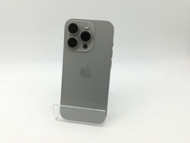 【中古】Apple docomo 【SIMフリー】 iPhone 15 Pro 512GB ナチュラルチタニウム MTUK3J/A【大阪堂島】保証期間１ヶ月【ランクB】
