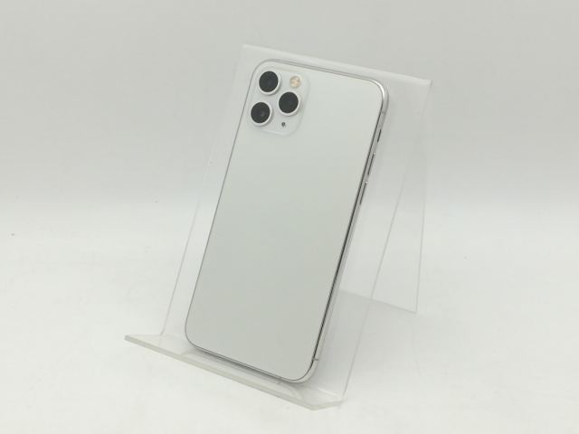 【中古】Apple au 【SIMロック解除済み】 iPhone 11 Pro 64GB シルバー MWC32J/A【神戸】保証期間１ヶ月【ランクB】