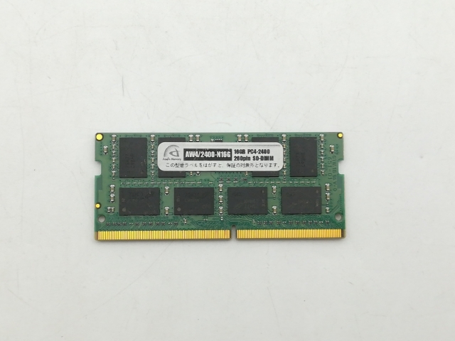 【中古】260PIN 16GB DDR4-2400(PC4-19200) SODIMM 【ノートPC用】【神戸】保証期間１週間