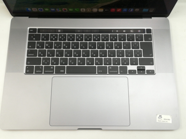 【中古】Apple MacBook Pro 16インチ Corei9:2.3GHz 1TB スペースグレイ MVVK2J/A (Late 2019)【神戸】保証期間１ヶ月【ランクA】