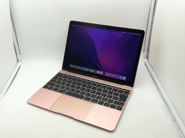 【中古】Apple MacBook 12インチ CoreM3:1.1GHz 256GB ローズゴールド MMGL2J/A (Early 2016)【神戸】保証期間１ヶ月【ランクA】