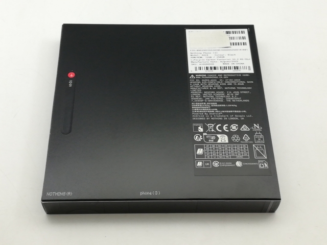 未使用】NOTHING 国内版 【SIMフリー】 Nothing Phone (3) ブラック