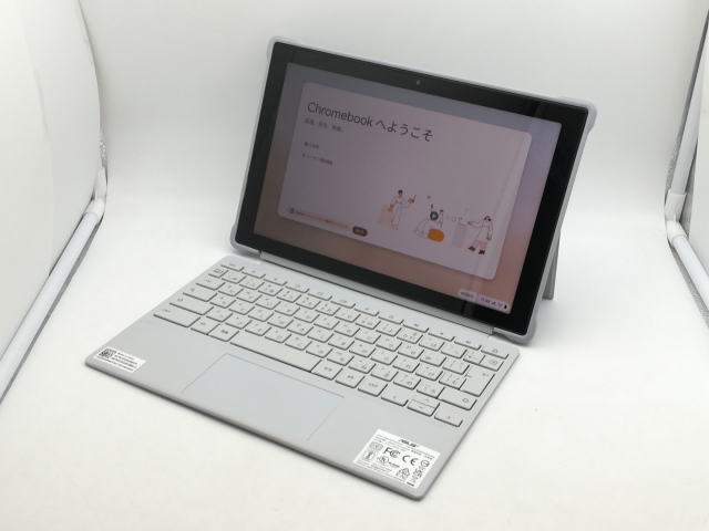 【中古】ASUS Chromebook CM30 Detachable(CM3001) CM3001DM2A-R70011 フォグシルバー【MT Kompanio 520 4G 64G(Flash) WiFi 10LCD(1920x1200)】【神戸】保証期間１ヶ月【ランクC】