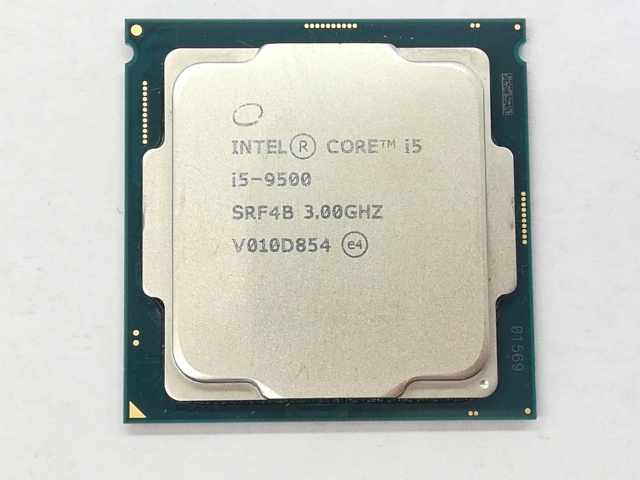 Intel Core i5 9500 3GHz 中古 3個 中古】Intel Core i5-9500 (3GHz/TB:4.4GHz/SRF4B/U0) bulk LGA1151/6C