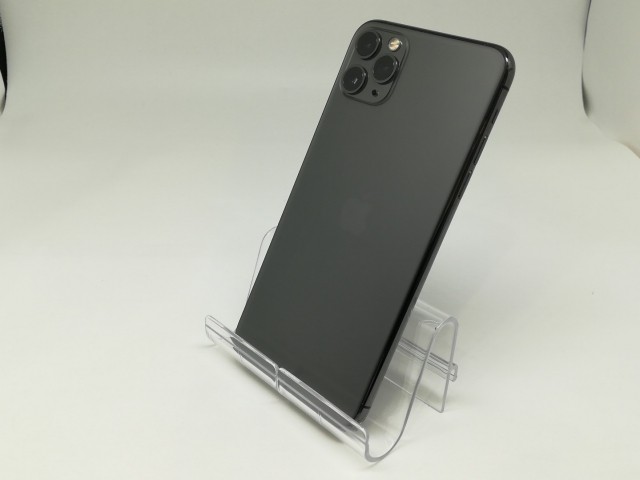 【中古】Apple au 【SIMロック解除済み】 iPhone 11 Pro Max 64GB スペースグレイ MWHD2J/A【日本橋3】保証期間１ヶ月【ランクB】