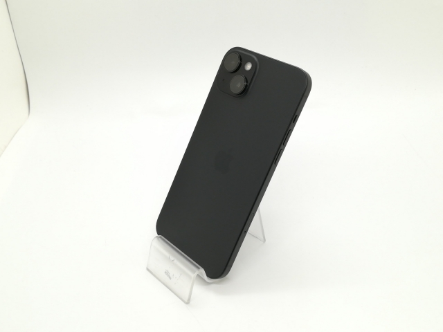 【中古】Apple SoftBank 【SIMフリー】 iPhone 15 Plus 128GB ブラック MU083J/A【静岡】保証期間１ヶ月【ランクB】