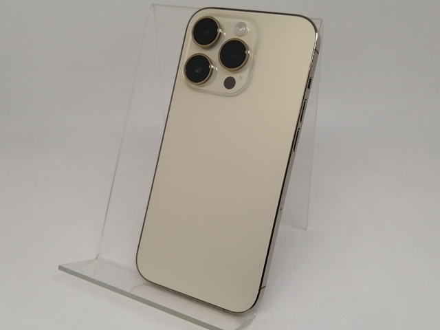 【中古】Apple SoftBank 【SIMフリー】 iPhone 14 Pro 256GB ゴールド MQ173J/A【大阪本店】保証期間１ヶ月【ランクB】