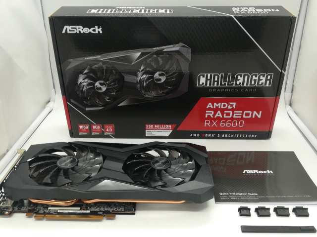 【中古】ASRock Radeon RX 6600 Challenger D 8GB （RX6600 CLD 8G）RX6600/8GB(GDDR6)【日本橋3】保証期間１週間