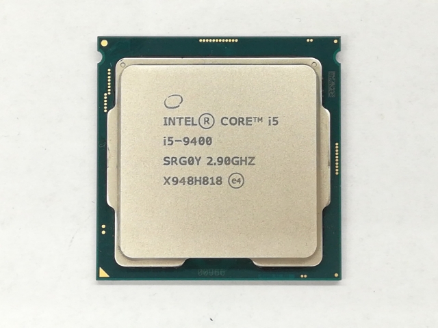 【中古】Intel Core i5-9400 (2.9GHz/TB:4.1GHz/SRG0Y/R0) bulk LGA1151/6C/6T/L3 9M/UHD630/TDP65W【日本橋3】保証期間１週間