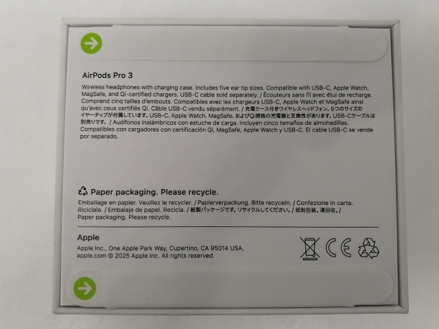 未使用】Apple AirPods Pro 3 MFHP4J/A【日本橋3】保証期間1ヶ月