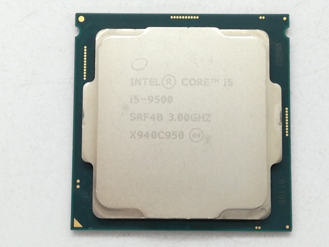 【中古】Intel Core i5-9500 (3GHz/TB:4.4GHz/SRF4B/U0) bulk LGA1151/6C/6T/L3 9M/UHD630/TDP65W【日本橋3】保証期間１週間