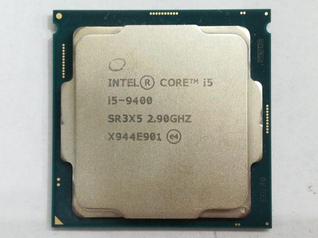 中古】Intel Core i5-9400 (2.9GHz/TB:4.1GHz/SR3X5/U0) bulk LGA1151