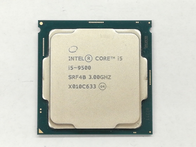 中古】Intel Core i5-9500 (3GHz/TB:4.4GHz/SRF4B/U0) bulk LGA1151/6C