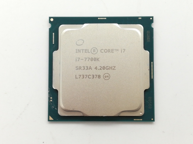 【中古】Intel Core i7-7700K (4.2GHz/TB:4.5GHz) bulk LGA1151/4C/8T/L3 8M/HD630/TDP91W【日本橋3】保証期間１週間
