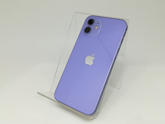 【中古】Apple docomo 【SIMロック解除済み】 iPhone 12 64GB パープル MJNH3J/A【日本橋3】保証期間１ヶ月【ランクA】